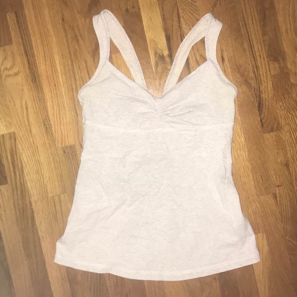 Grey lulu lemon tank top